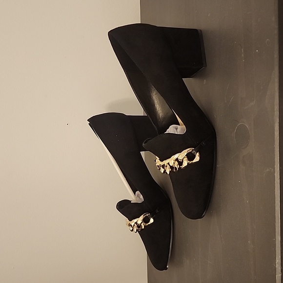 Suede Block Heels - Picture 3 of 6